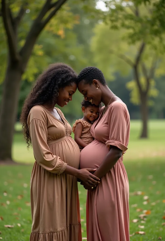 12 Stunning Maternity Photoshoot Ideas for Black Girls That Will Leave You Breathless! - 5. Family Bonding: Including Partners and Siblings